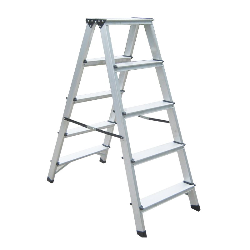 BORMANN Pro BHL9040 Σκάλα Αλουμινίου 2x5 Αντιολισθητικά Σκαλιά Και Ιμάντες Ασφαλείας