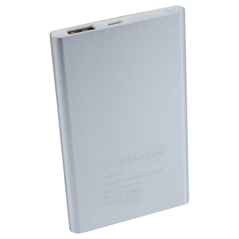 BORMANN BBC5001 Power Bank 5V,5000mAh,Ασημί