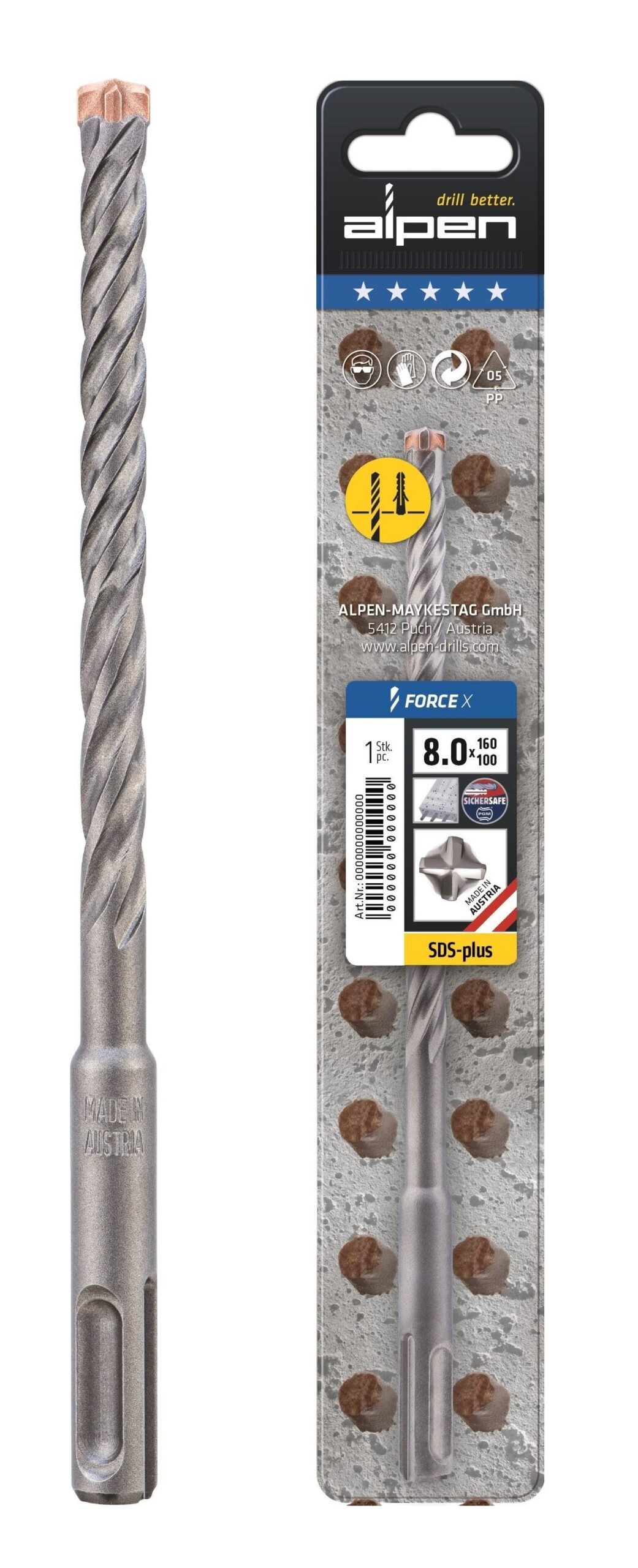 TPYΠANI SDS PLUS TETPAKOΠO 10X310