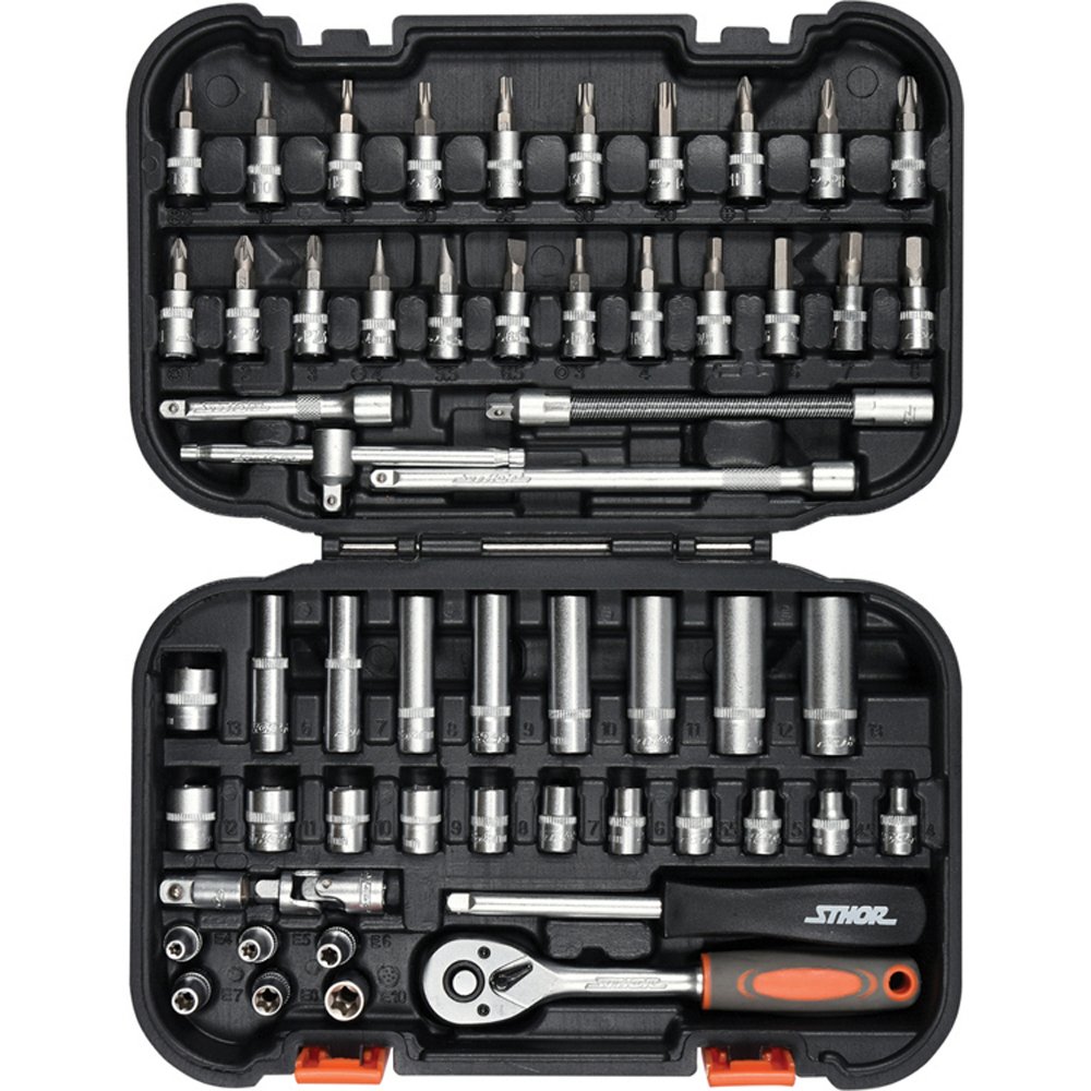 ΚΑΣΕΤΙΝΑ ΚΑΡΥΔΑΚΙΑ 1/4" ΣΕΤ 56ΤΜΧ. STHOR 58643