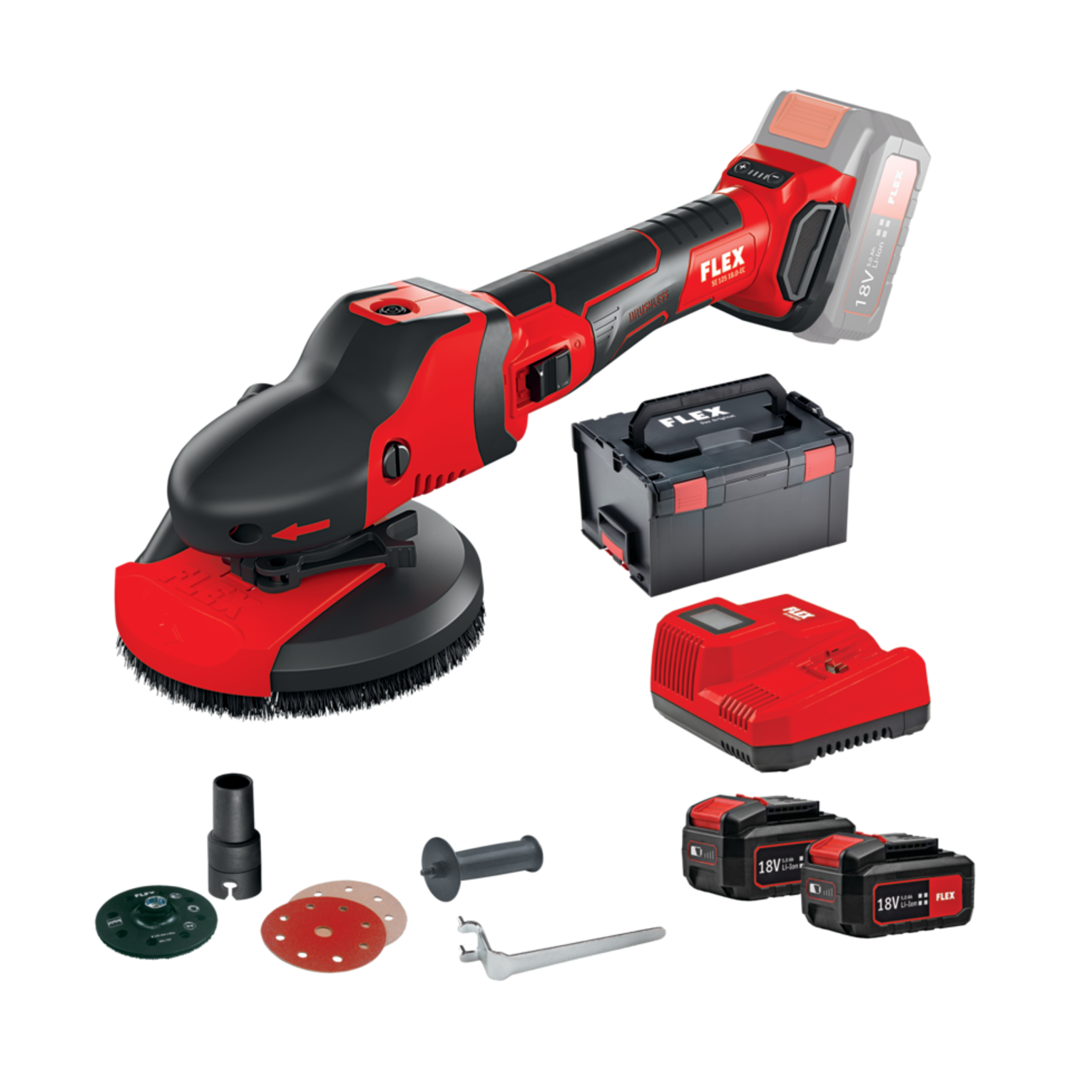 ΠΕΡΙΣΤΡΟΦΙΚΟ ΤΡΙΒΕΙΟ ΜΠΑΤΑΡΙΑΣ SE 125 18.0-EC/5.0 Set SUPRAFLEX