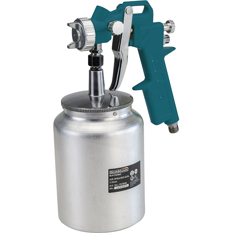 BORMANN BAT6150 Πιστόλι Βαφής Κάτω Δοχείο, 1.0Lt, 2.0mm