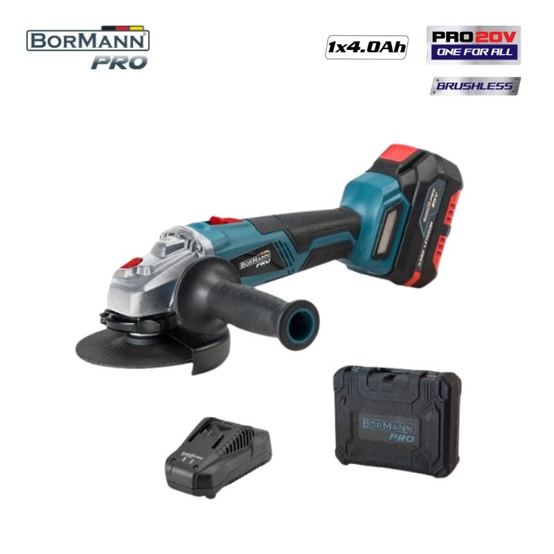 BORMANN Pro BBP5130 Γωνιακός Τροχός Brushless 20V 125mm & Μπαταρία 4Ah