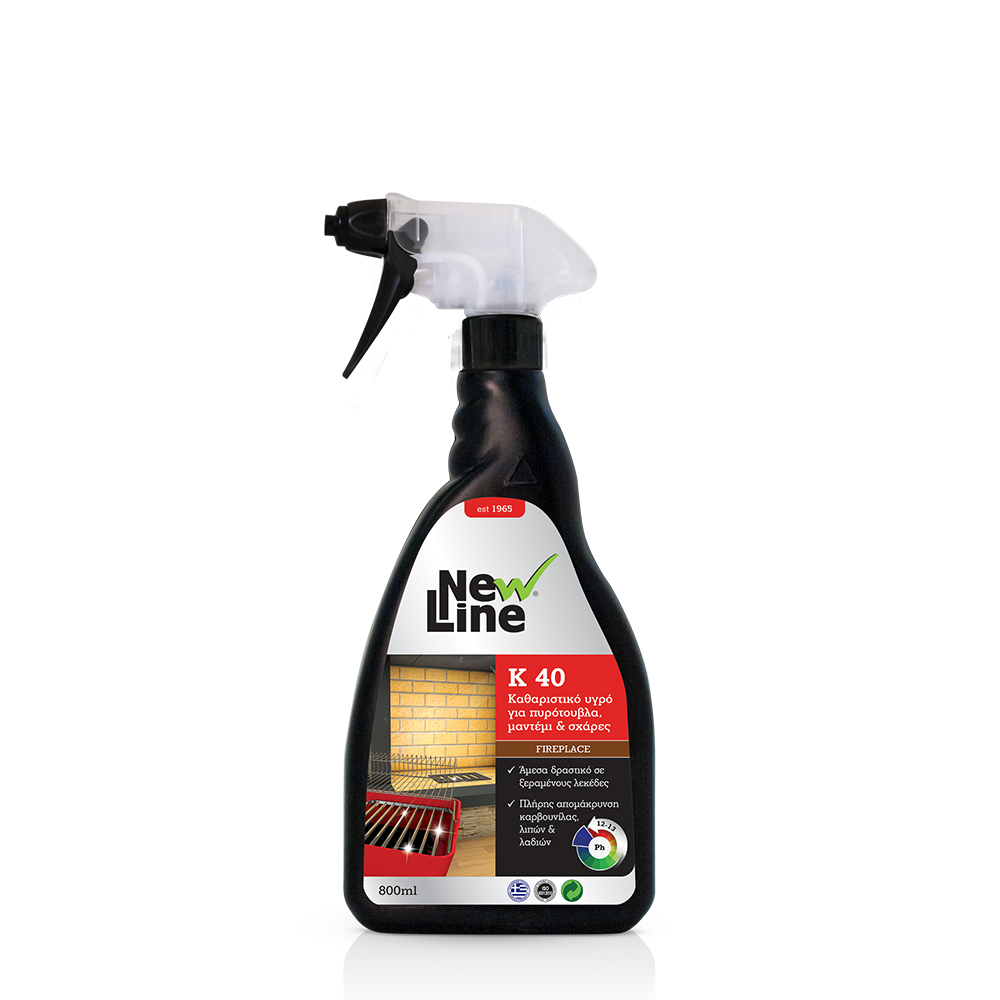K-40 Καθαριστικό υγρό για τζάκια, σχάρες, μπάρμπεκιου