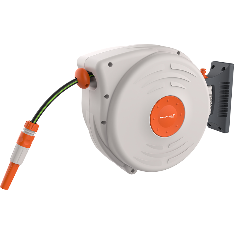 Ανέμη Ποτίσματος Τοίχου Αυτόματη, Με Λάστιχο 15m 1/2” & 4 Εξαρτήματα, NAKAYAMA Pro GH9160