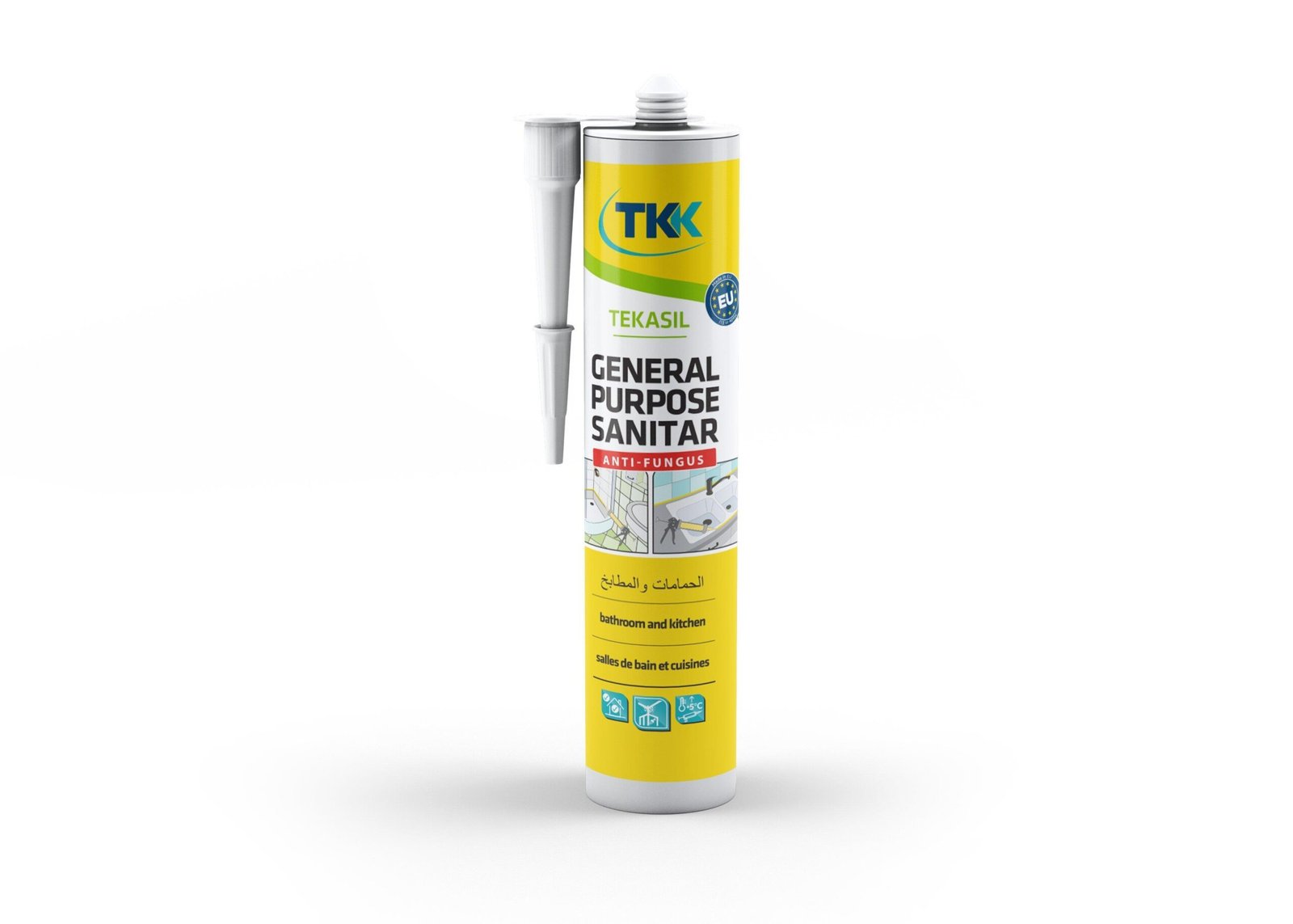 ΣIΛIKONH 20T. SANITARY GENERAL PURP TEKASIL ΛEYKH 280ML