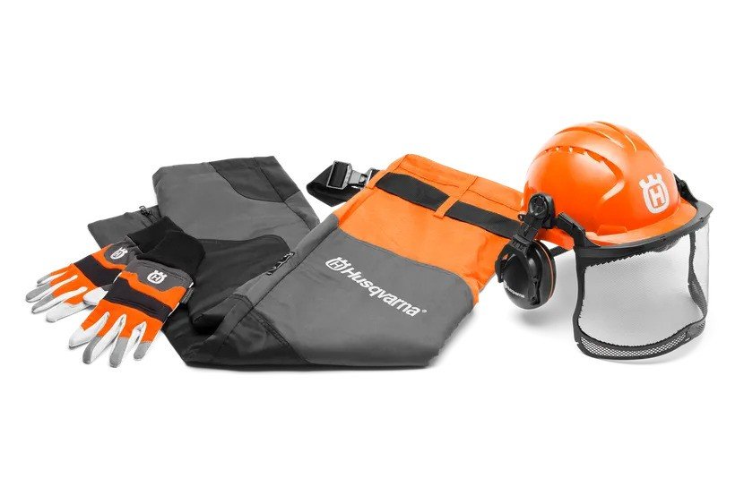 ΚΙΤ Προστατευτικού εξοπλισμού – Περισκελίδα Classic – Κράνος Classic – Γάντια Functional Husqvarna