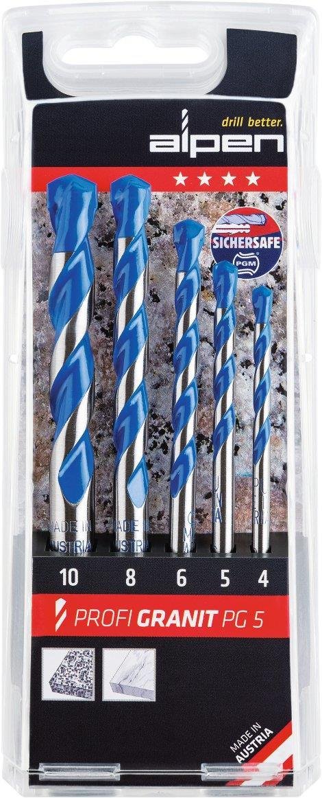 TPYΠANI ΣET 5TEM PROFI ΓPANITOY 4-5-6-8-10MM