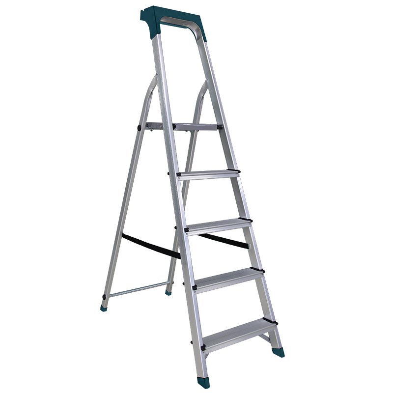 BORMANN Pro BHL9005 Σκάλα Αλουμινίου 4+1 Σκαλιά Με Θήκη Εργαλείων