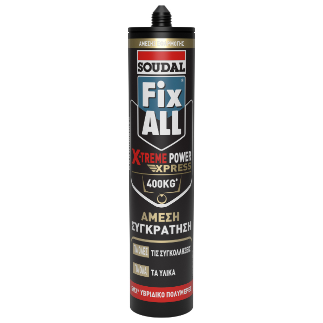 Fix All Fix All X-treme Power Express Συγκολλητικό λευκό 290ml, Soudal