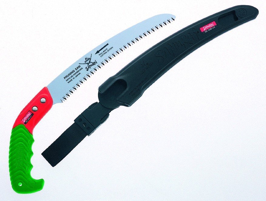 Χειροπρίονο σταθερό με κυρτή λάμα 24 cm και θήκη Samurai