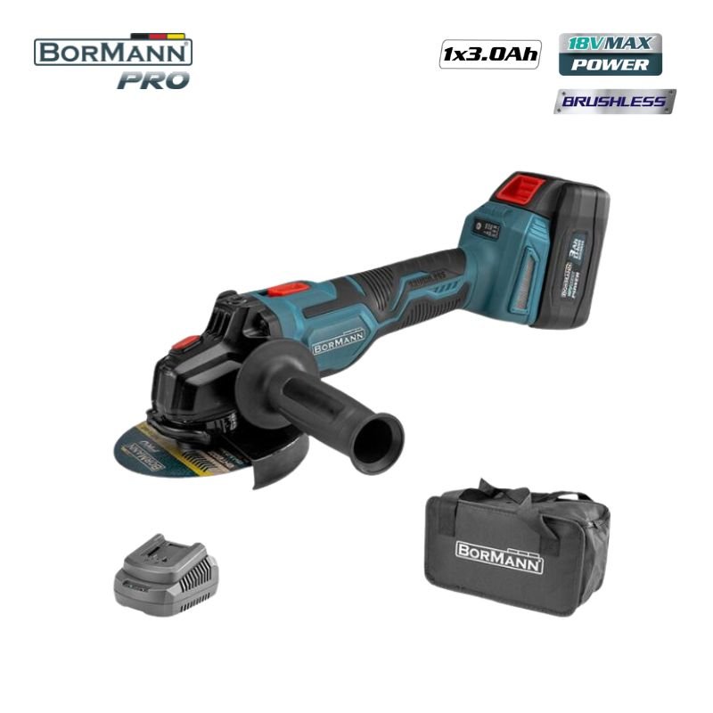 BORMANN BCD2635 Γωνιακός Τροχός Brushless 20V,Li-Ion, Φ125mm