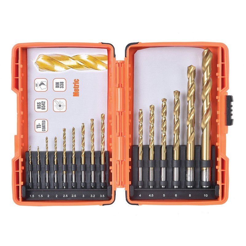 ΣΕΤ ΤΡΥΠΑΝΙΑ ΣΙΔΗΡΟΥ ΤΙΤΑΝΙΟΥ TACTIX 15ΤΕΜ (1.5-10mm) (418011)