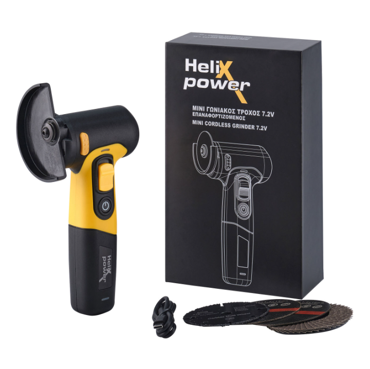 ΤΡΟΧΟΣ ΓΩΝΙΑΚΟΣ ΜΙΝΙ ΕΠ/ΝΟΣ 7,2V Li 2000mAh ΣΕΤ ΔΙΣΚΟΙ 7ΤΜΧ HELIXPOWER