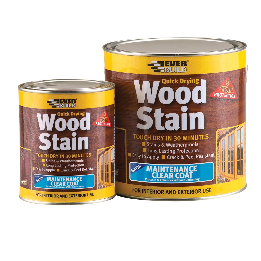 EVERBUILD WOOD STAIN ΠΡΟΣΤΑΤΕΥΤΙΚΗ ΒΑΦΗ ΞΥΛΟΥ - ΔΡΥΣ ΣΚΟΥΡΟ-ΧΡΩΜΑ, 750ML-ΣΥΣΚΕΥΑΣΙΑ