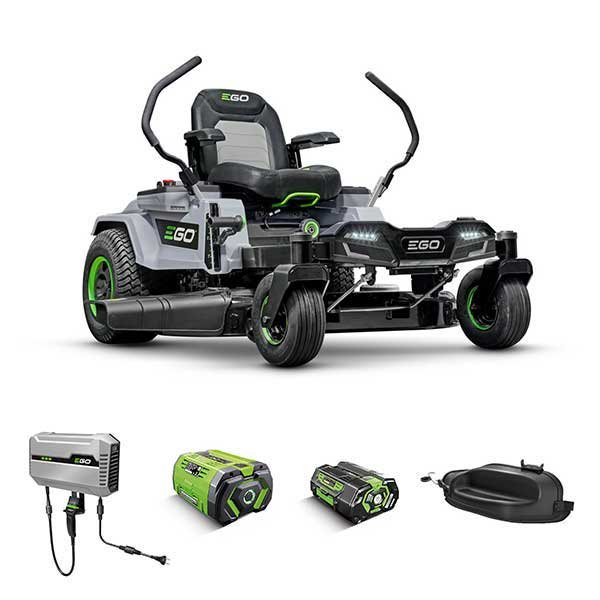 ΣΕΤ Χλοοκοπτικό Τρακτέρ EGO ZT4201E-L περιλαμβάνει ZT4200L, CHV1600E, BA5600Τ, BA2800Τ, AMP4200