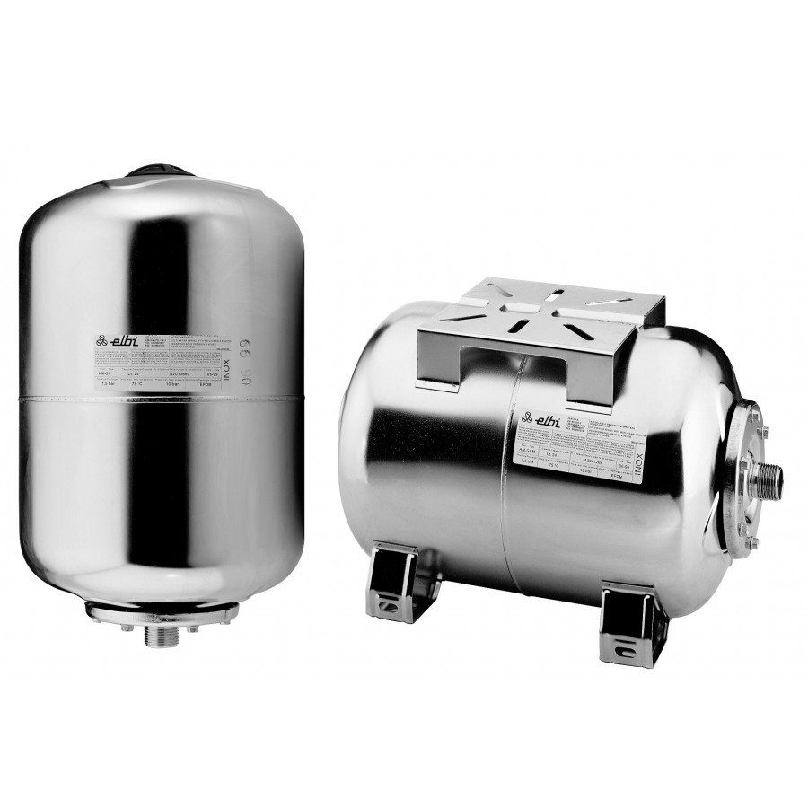 ΠΙΕΣΤΙΚΟ ΔΟΧΕΙΟ ΚΥΛΙΝΔΡΙΚΟ ΟΡΙΖΟΝΤΙΟ INOX HΜ-24 GPM ELBI