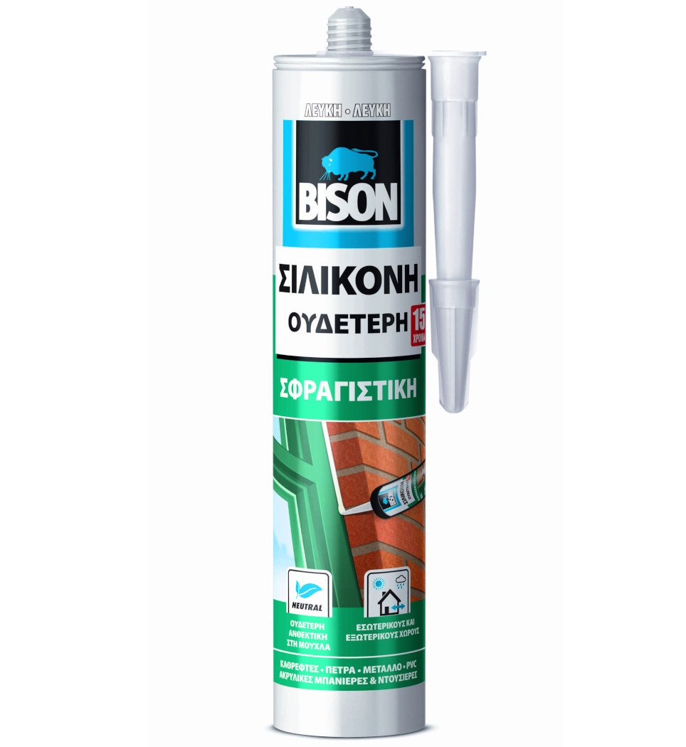 SILICONE ΟΥΔΕΤΕΡΗ ΛΕΥΚΗ 280ml BISON