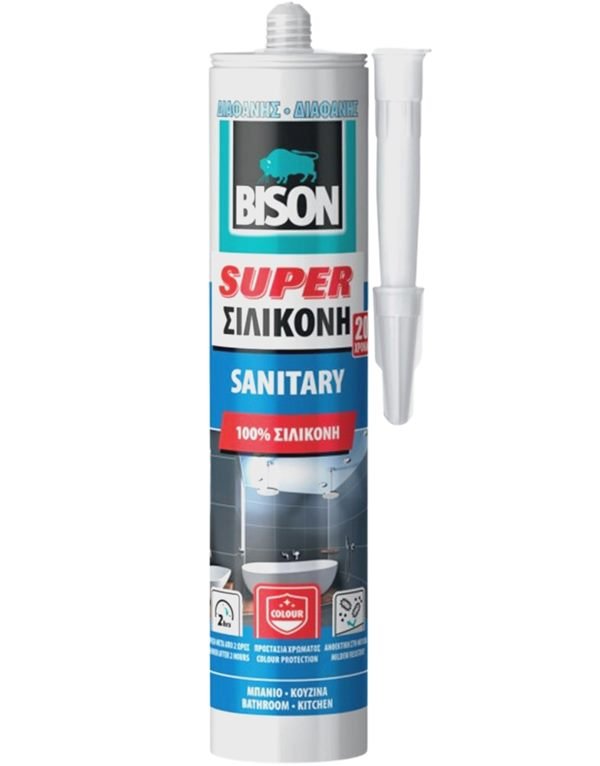 ΣΙΛΙΚΟΝΗ SUPER ΑΝΤΙΜΟΥΧΛΙΚΗ ΔΙΑΦΑΝΗ 280ml (ΜΠΑΝΙΟ) BISON