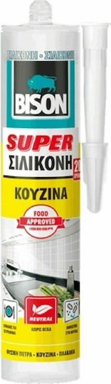 ΣΙΛΙΚΟΝΗ SUPER ΑΝΤΙΜΟΥΧΛΙΚΗ ΔΙΑΦΑΝΗ 300ml (ΚΟΥΖΙΝΑ) BISON