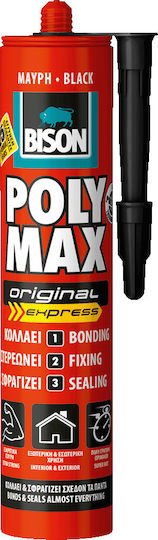 POLY MAX ΜΑΥΡΗ EXPRESS ΦΥΣΙΓΓΑ 280ML/425GR BISON